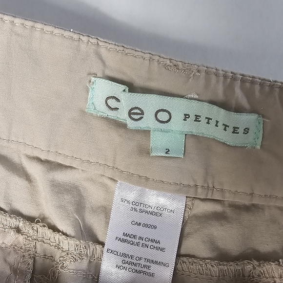 Cleo Khaki Cargo Skirt with Pockets Size Small - Picture 3 of 3